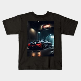 Underground Velocity Sports Car Kids T-Shirt